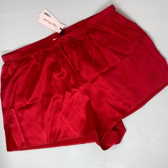 Agent Provocateur Arlette Red Silk Shorts NWT $135